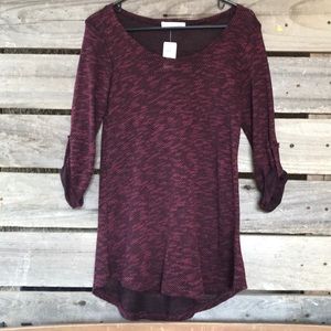 3/4 sleeve knit top